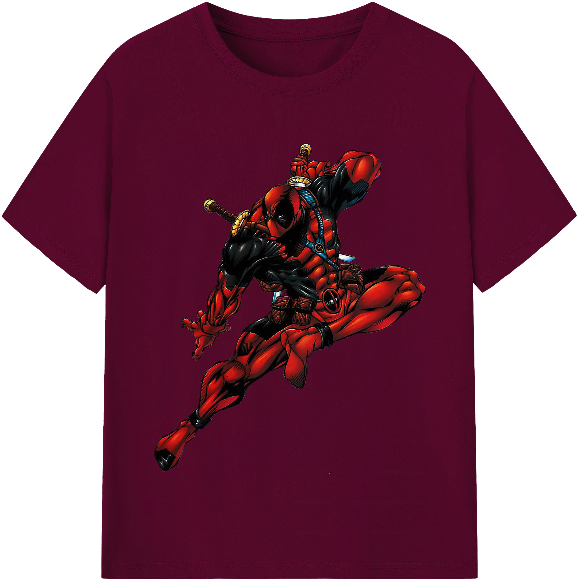 （画像用） Deadpool デッドプール レディースカジュアルプリントTシャツ（綿100％）